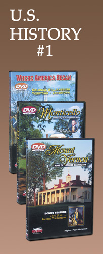 National Park Gift Set #5, US History #1 DVD 3-Pack